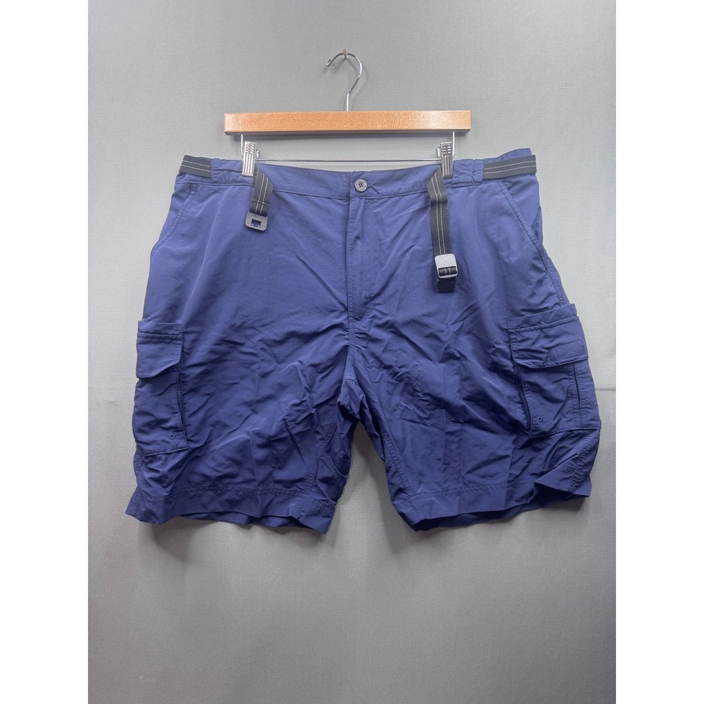 Magellan Outdoors Fish Gear Mens Size 3XL Blue‎ Cargo Fishing Pants Belt Loops